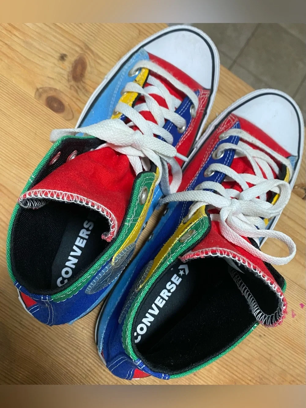 Converse Chuck Taylor All Star High “Patchwork” Men 9 Women 11